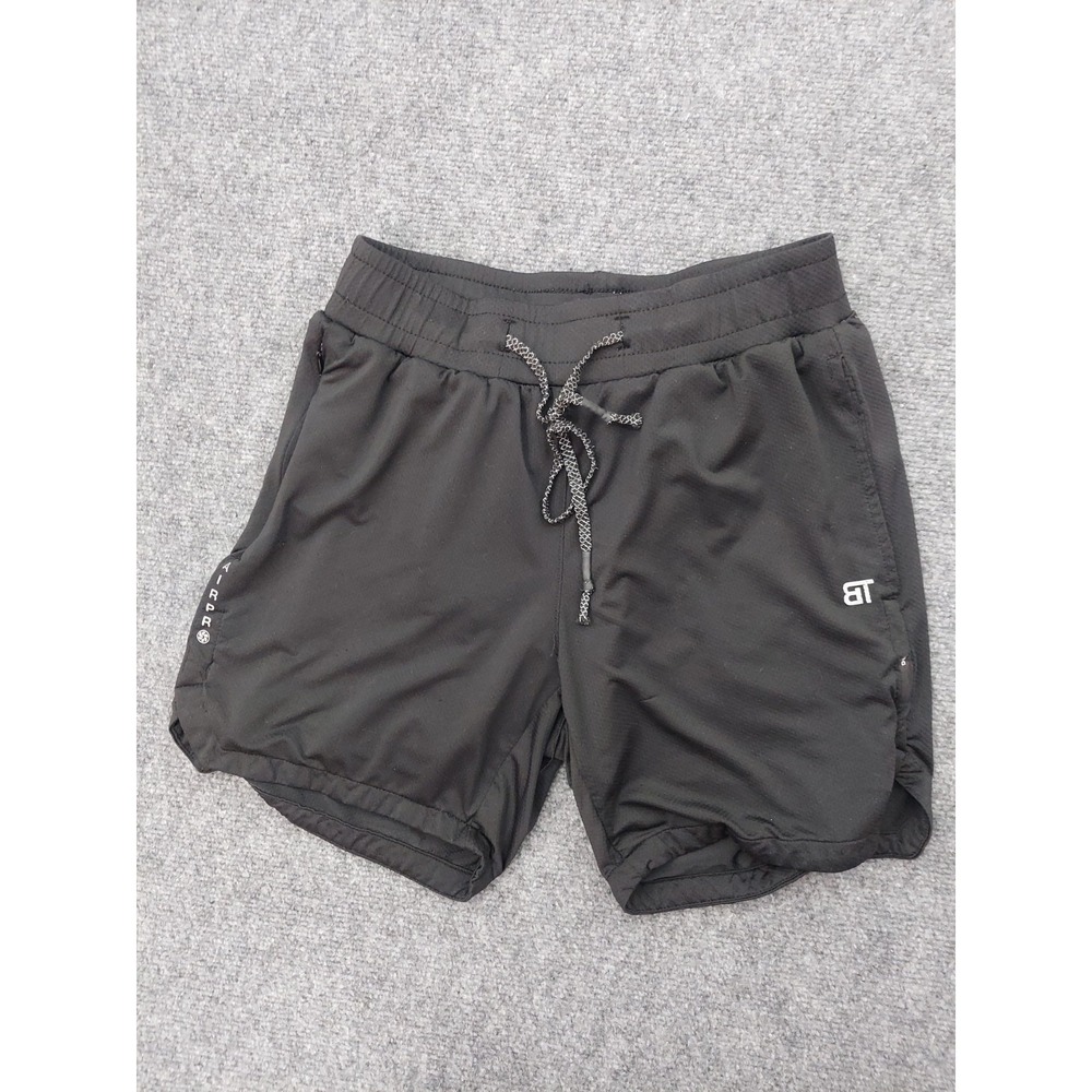 Born Tough Shorts Mens Small Black Airpro Lined Athletic‎ Drawstring Gym Workout